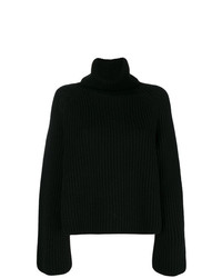 Pringle Of Scotland Roll Neck Ribbed Sweater