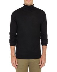 Barneys New York Rolled Edge Turtleneck Sweater