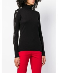 Liu Jo Studded Sleeve Turtleneck Sweater