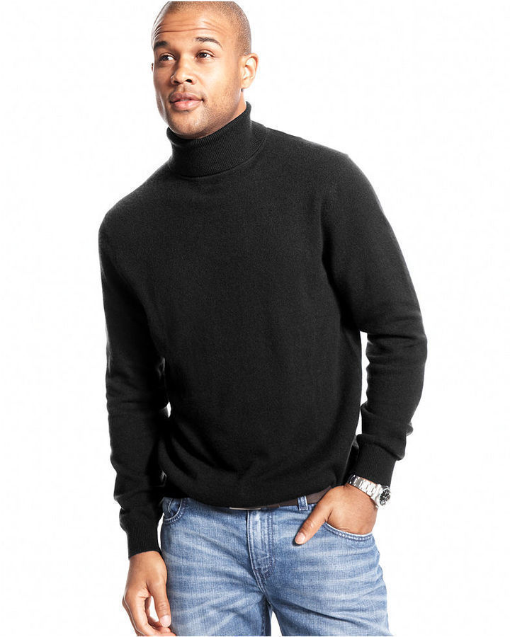 Club Room Sweater Solid Turtleneck Cashmere Sweater | Where to buy ...
