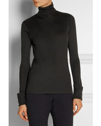 Totme Courchevel Micro Modal And Cashmere Blend Turtleneck Top