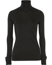 Totme Courchevel Micro Modal And Cashmere Blend Turtleneck Top