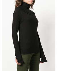 Chloé Turtle Neck Ruffle Sweater