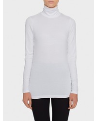 White + Warren Modal Cotton Scrunchneck