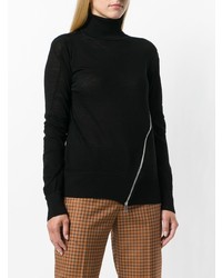 Sacai Zip Front Turtleneck Sweater