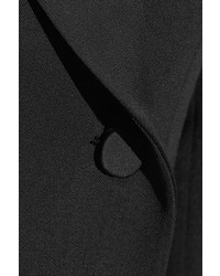 Pallas Angel Satin Trimmed Wool Twill Tuxedo Mini Dress Black
