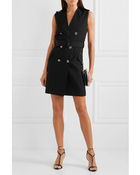 Givenchy Double Breasted De Poudre Wool Mini Dress