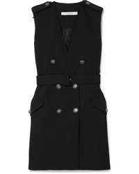 Givenchy Double Breasted De Poudre Wool Mini Dress