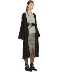 Isabel Marant Black Tweed Iban Coat