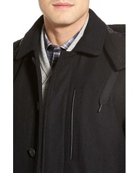 Andrew Marc Marc New York By Boulevard Wool Blend Coat With Removable Hood