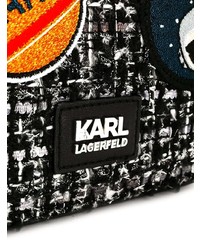 Karl Lagerfeld Kspace Tweed Shoulder Bag