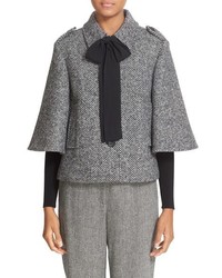 RED Valentino Bow Detail Tweed Jacket