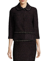 St. John Collection Shimmer Two Tone Tweed Jacket