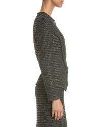 St. John Collection Sparkle Wave Tweed Knit Jacket