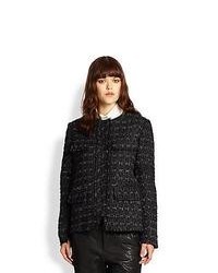 Rag & Bone Chelsea Frayed Tweed Jacket Black