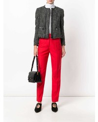 Luisa Cerano Zip Pocket Tweed Jacket