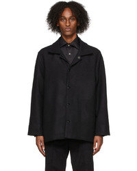 Factor's Black Harris Tweed Coat