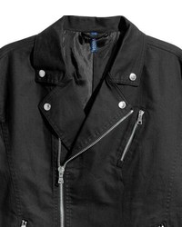 H&M Cotton Twill Biker Jacket