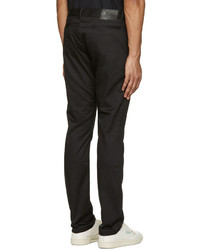 Naked And Famous Denim Black Slim Chino Trousers