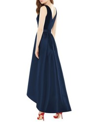Alfred Sung Highlow Sateen Twill Gown