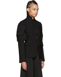 Comme des Garcons Comme Des Garons Black Panelled Sleeve Jacket