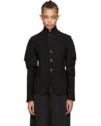 Comme des Garcons Comme Des Garons Black Panelled Sleeve Jacket