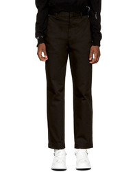 Alexander McQueen Black Twill Trousers