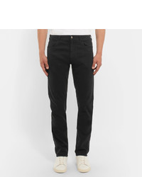 Canali Stretch Cotton Twill Trousers