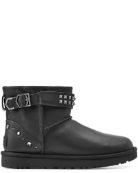 UGG Australia Neva Studs Leather Boots With Shearling