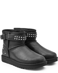 UGG Australia Neva Studs Leather Boots With Shearling