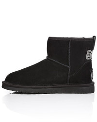 UGG Australia Suede Classic Mini Crystal Bow Boots