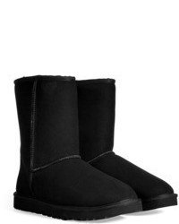 UGG Australia Suede Classic Short Boots In Black