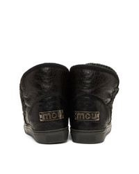 Mou Black Mini Sneaker Boots
