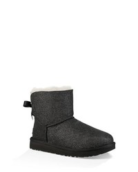 UGG Mini Bailey Bow Sparkle Genuine Shearling Boot