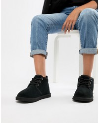 UGG Neumel Black Lace Up Ankle Boots