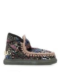 Mou Sequin Embroidered Boots