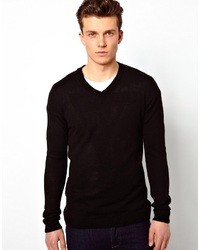 Asos V Neck Sweater Black