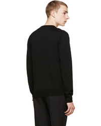 Alexander McQueen Black And White Panel Sweater