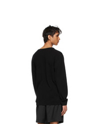 Dries Van Noten Black Cashmere Brushed Sweater