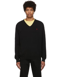 Polo Ralph Lauren Black Classic V Neck Sweater