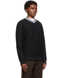 Noah Black Cotton Sweater