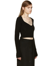 Calvin Klein Collection Black Cropped Birita Sweater