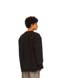 Camiel Fortgens Black Distressed Sweater