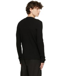 Bottega Veneta Black V Neck Sweater