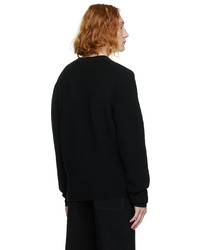 Lemaire Black V Neck Sweater