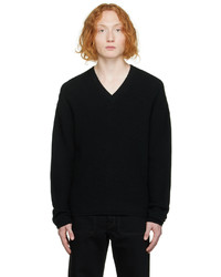Lemaire Black V Neck Sweater