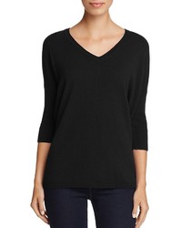 C By Bloomingdales Cashmere V Neck Dolman Sleeve Sweater 100%