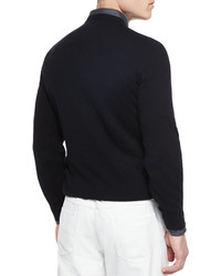 Brunello Cucinelli Cashmere V Neck Sweater Black