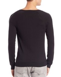 Versace Collection Chain Detail V Neck Sweater