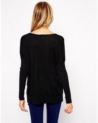 Asos Collection Fine Sweater With V Neck